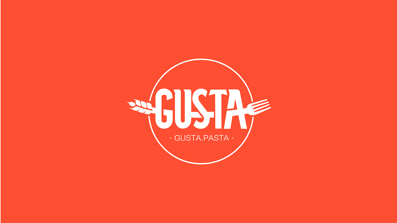 GUSTA西班牙餐厅品牌标志设计