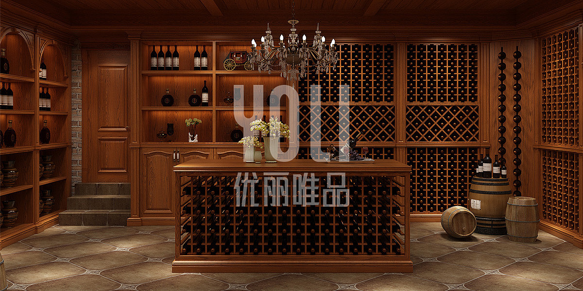 地下室酒柜定制 不锈钢酒柜架 优丽唯品不锈钢酒柜定制（图ZMTkyMTIwMjQ4） - 家装设计 - 站酷设计师优丽唯品不锈钢原创素材 - 站酷ZCOOL