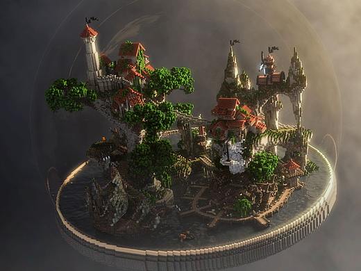 Minecraft - C4D渲染场景<法外之地>