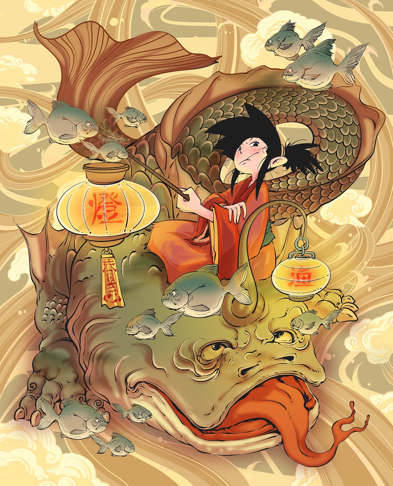 《和风物语-丑灯鱼》