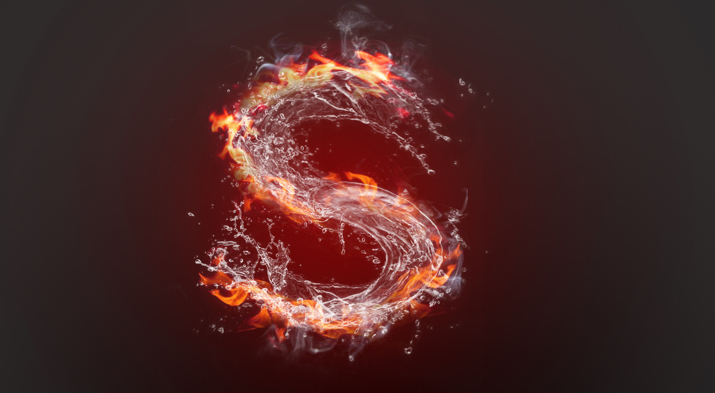 水火交融字体设计