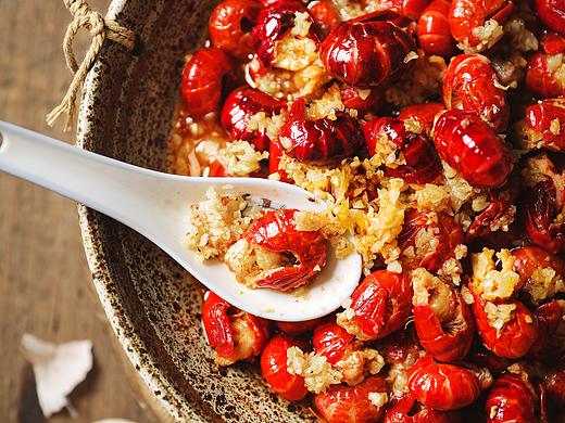 麻辣龙虾尾蒜香龙虾尾十三香龙虾尾拍摄