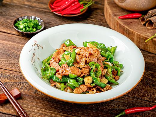 辣椒炒肉、小笋、脆肚尖半成品菜美食拍摄