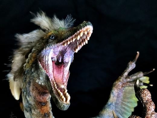 涂装作品丨森森 伶盗龙捕食