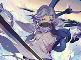 艺渡CG小站 陈滔 阴阳师海忍同人绘画过程