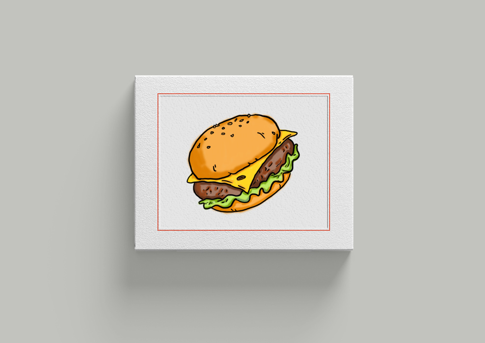 汉堡|插画|插画习作|王小时 - 原创作品 - 站酷 (zcool)