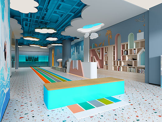 游泳馆-明亮的蓝色