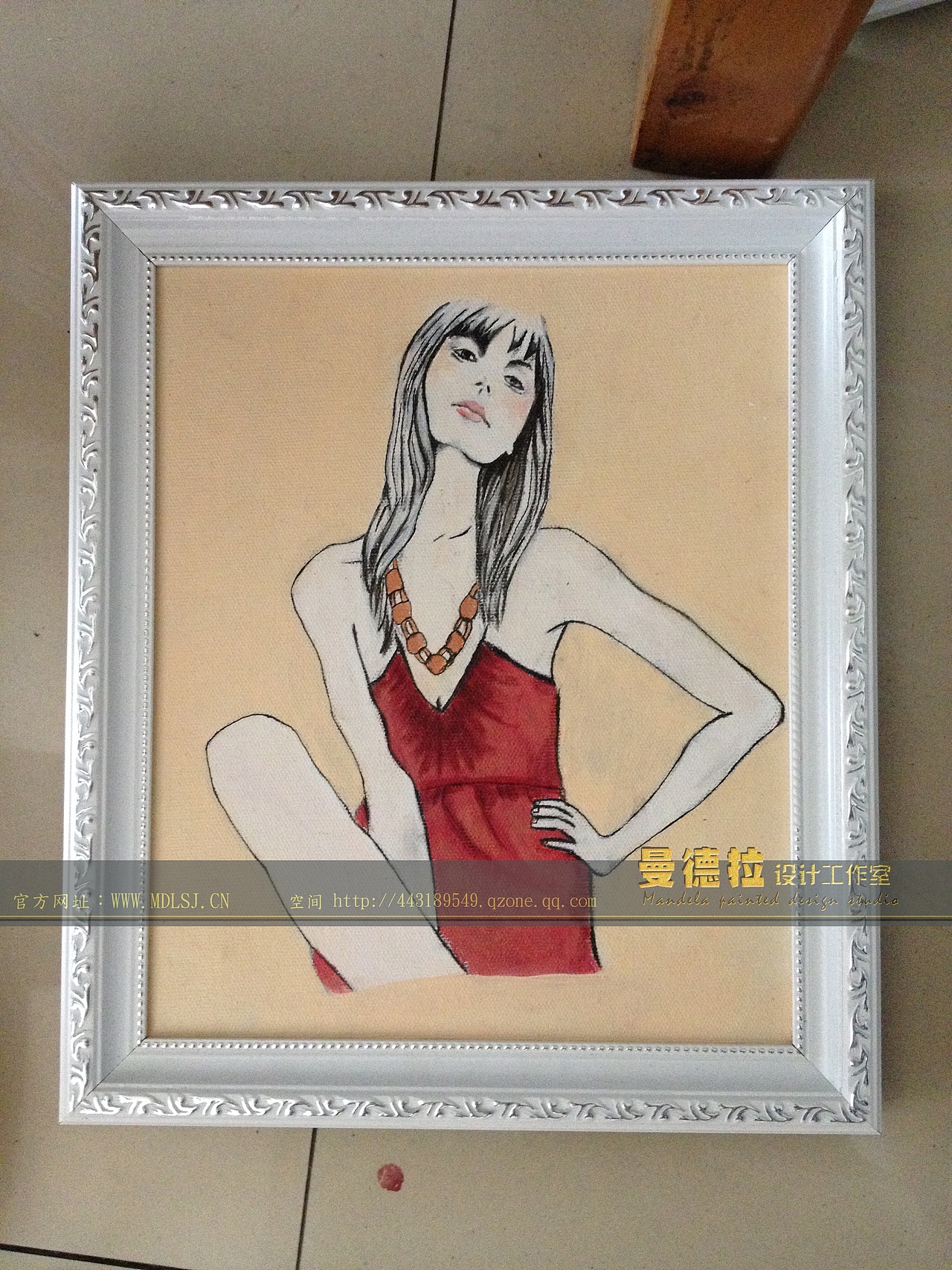 在工作室内 手工做的小绘画创意