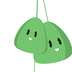 表情包-艾斯礼小熊一家庆端午