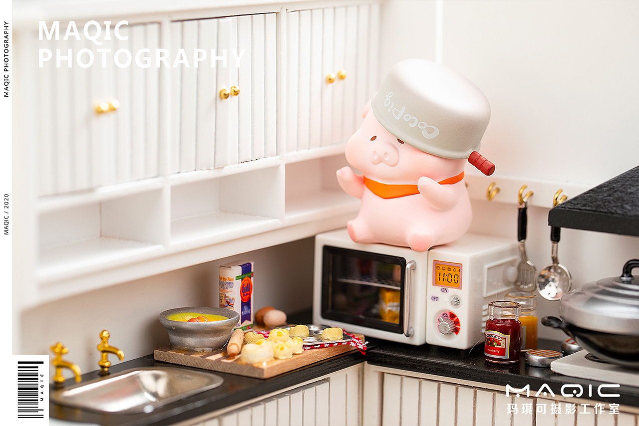 萌趣X玛琪可——「煎熬の猪可可」厨房系列潮玩盲盒