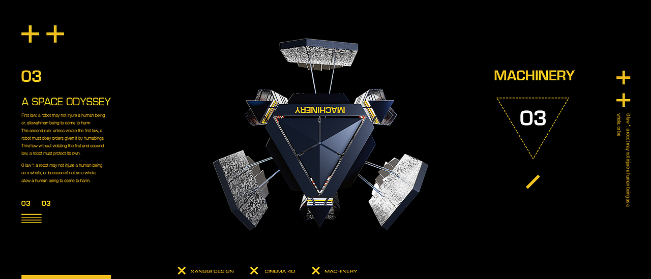 A Space Odyssey c4d临摹（图ZMzgwODgxMjA=） - 机械/交通 - 站酷设计师xiangqi原创素材 - 站酷ZCOOL