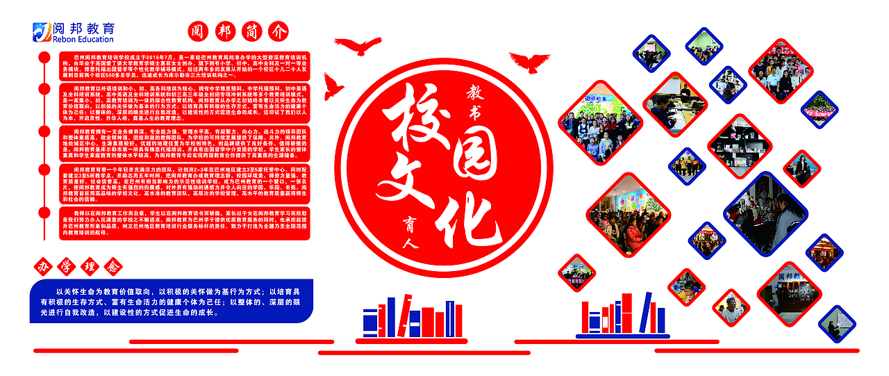 校园简介文化墙