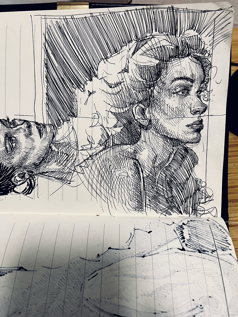 速写人物肖像练习（图ZMzY3OTk3MjE2） - 创作习作 - 站酷设计师文森特_少年原创素材 - 站酷ZCOOL