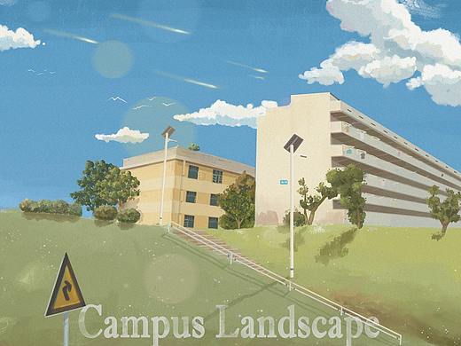 校园系列插画（个人主页-ZNTI5ODUwODA=） - 创作习作 - 站酷设计师福狸狸鸭原创素材 - 站酷ZCOOL