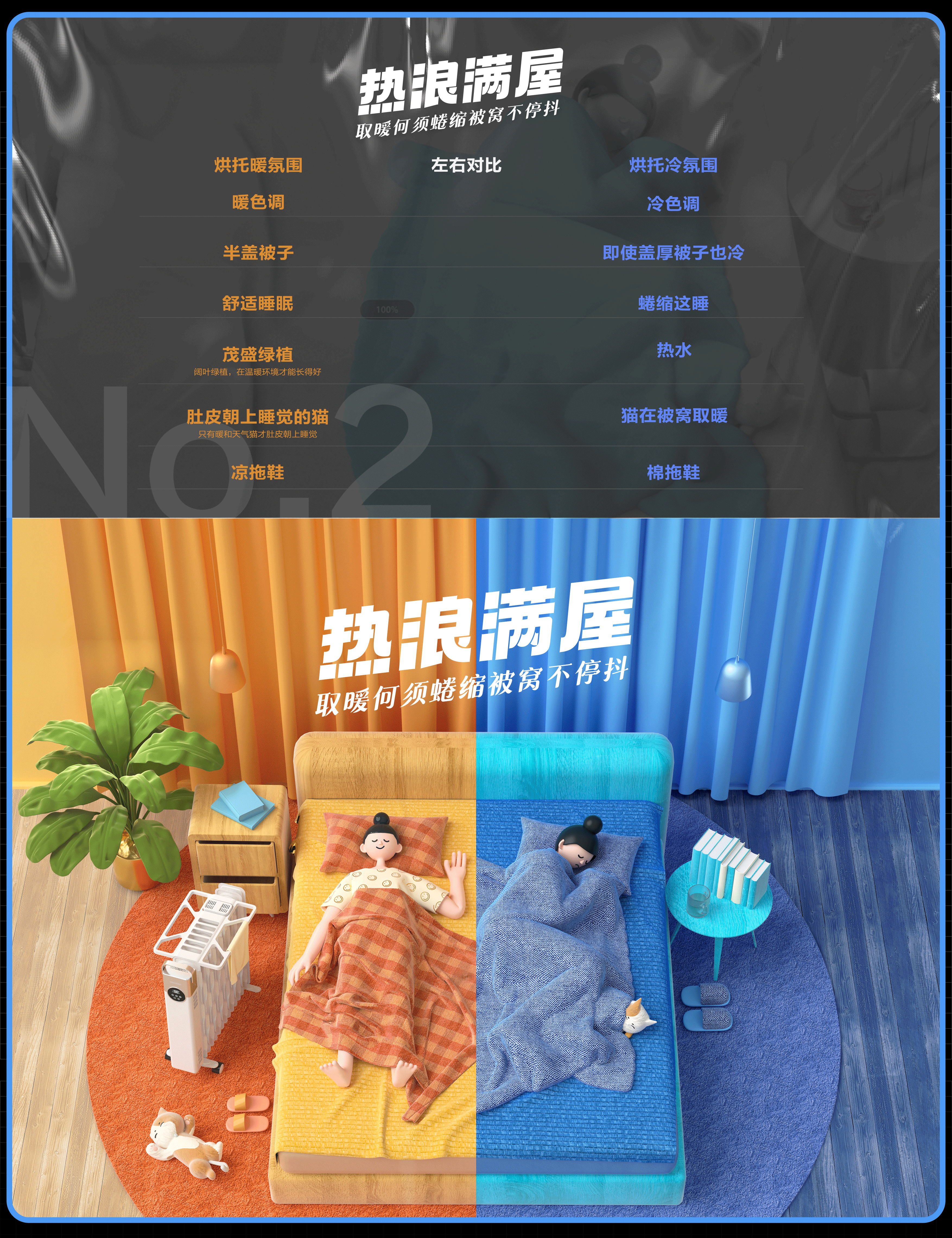 先锋《热浪满屋》取暖器功能性海报设计（图ZMjc3NjIxNjg4） - 人物/生物 - 站酷设计师养鱼和猫原创素材 - 站酷ZCOOL