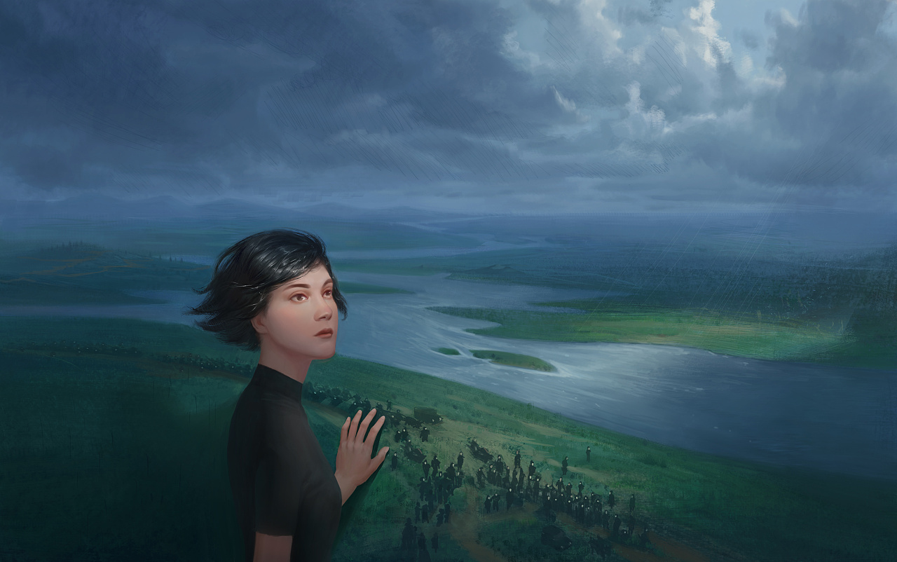 《巨流河》个人插画习作