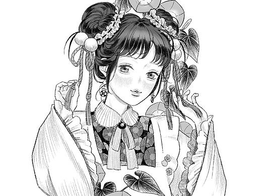 花的女儿-插画风系列纹身设计