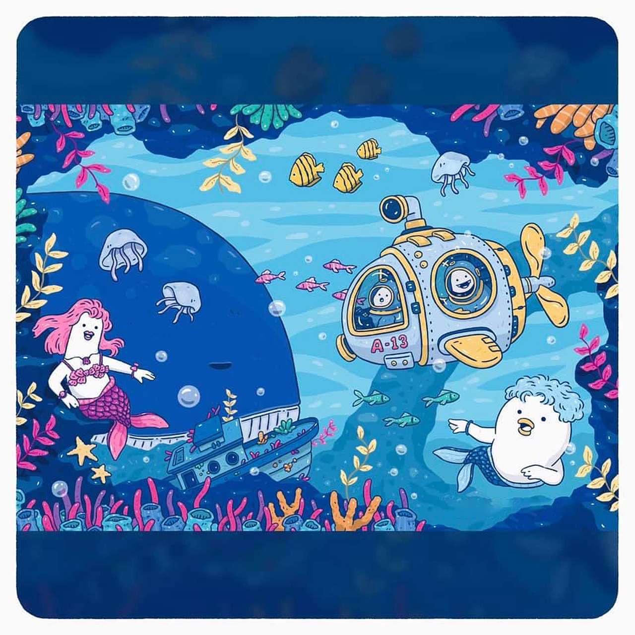 -海底世界-（图ZMjc1NjI1MjI0） - 创作习作 - 站酷设计师小清SJQing原创素材 - 站酷ZCOOL