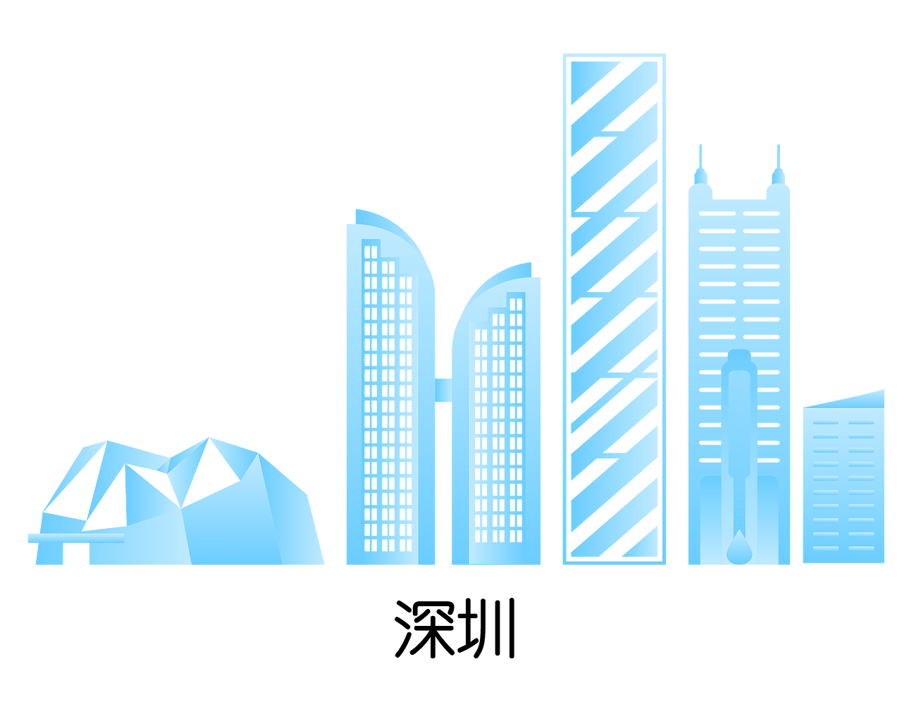 城市地标剪影AI（图ZODQ2MTI5ODA=） - 商业插画 - 站酷设计师甜歆原创素材 - 站酷ZCOOL