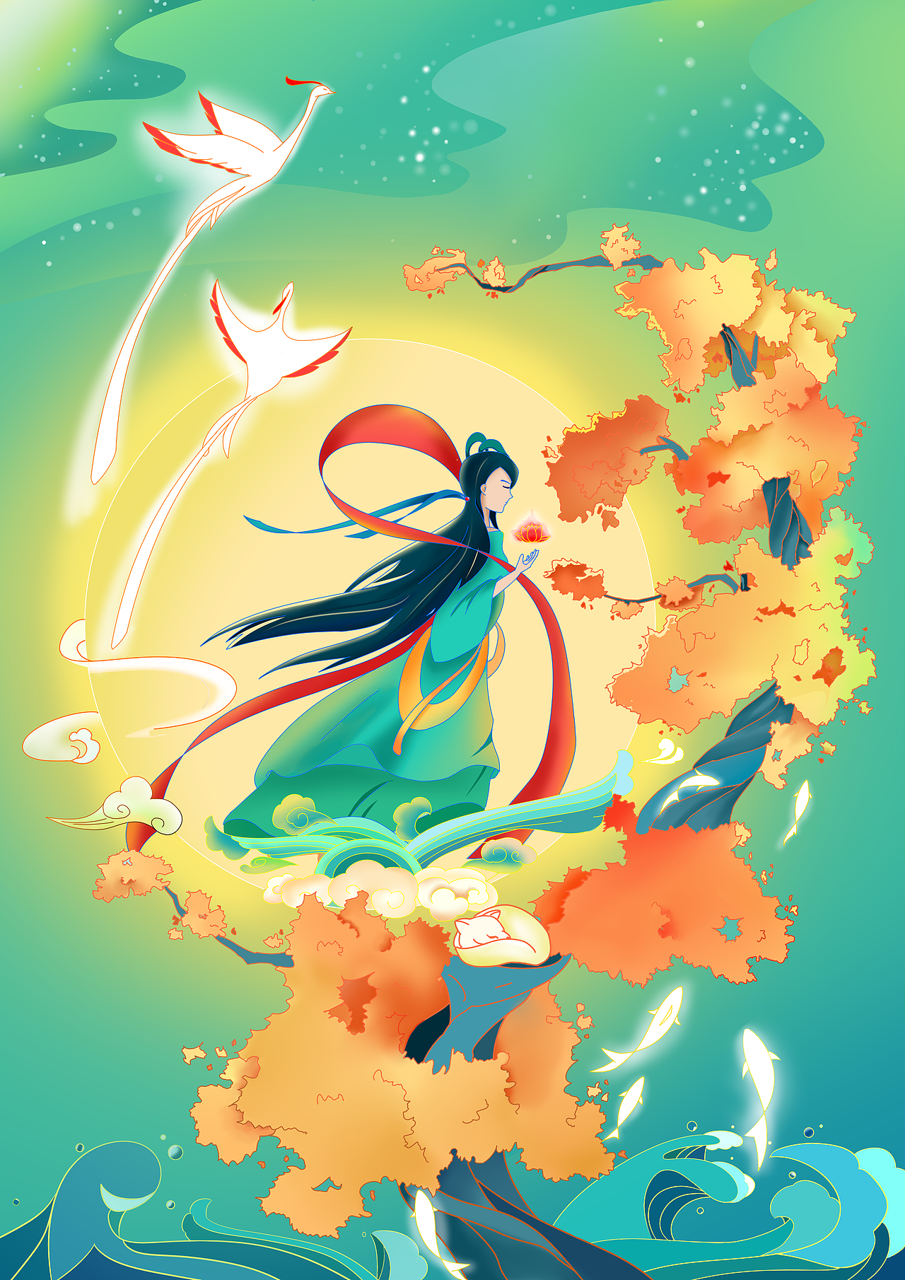 傳統(tǒng)（圖ZMjM2NzUxMjUy） - 藝術(shù)插畫 - 站酷設(shè)計師勺光原創(chuàng)素材 - 站酷ZCOOL