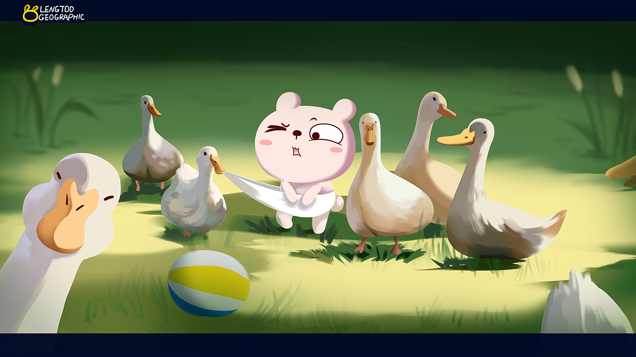 冷兔baby 桌面壁纸（图ZMTE2MzQ0ODk2） - 商业插画 - 站酷设计师冷兔同学原创素材 - 站酷ZCOOL