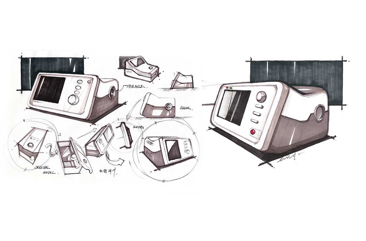 家用医疗产品设计（图ZMjUzNTg2NDA=） - 电子产品 - 站酷设计师isun原创素材 - 站酷ZCOOL
