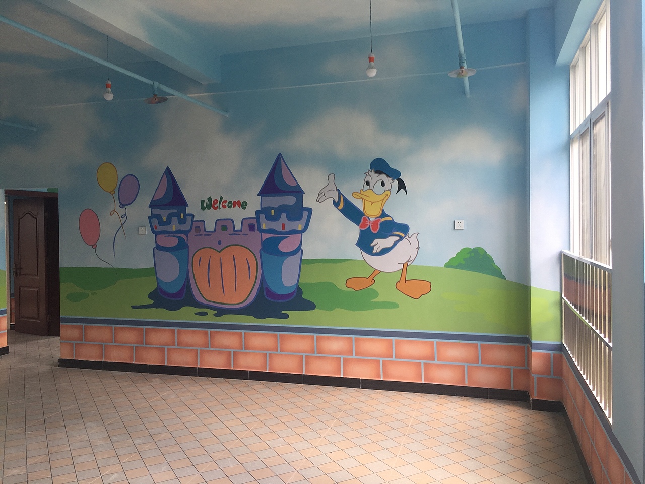 云南昆明幼儿园墙体彩绘手绘墙绘墙画—寻甸金源幼儿园（图ZMTkxMzI2NTEy） - 其他手工艺 - 站酷设计师云南锦泰彩绘原创素材 - 站酷ZCOOL