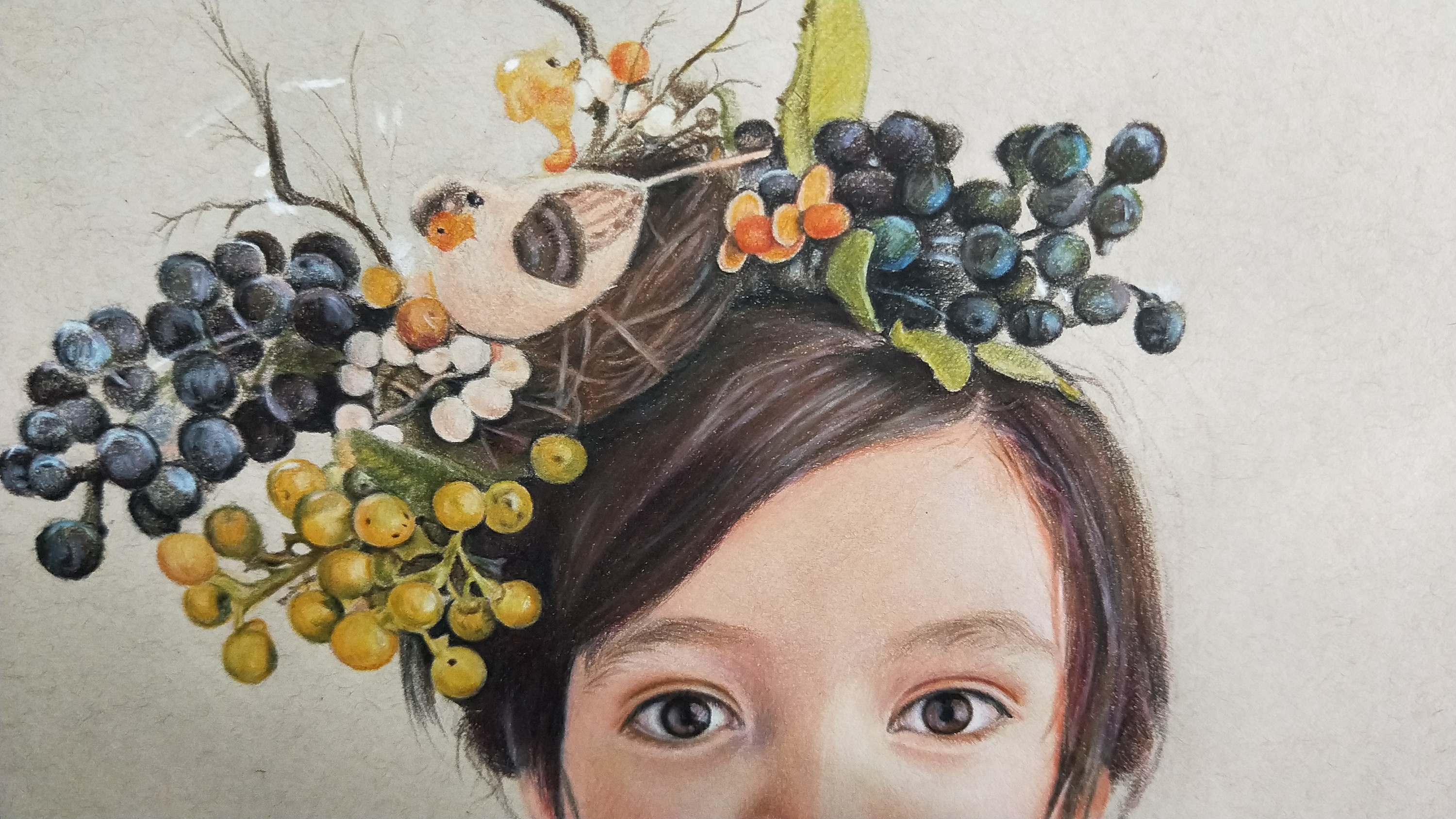 《童趣》|纯艺术|彩铅|千树会一直画画画 - 原创作品 - 站酷 (zcool)