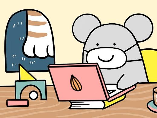 宅小灰防毒表情包