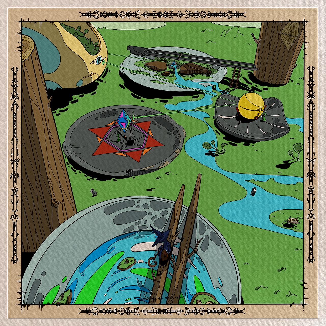 把现实融进幻想的脑子:《幻想国》系列插画