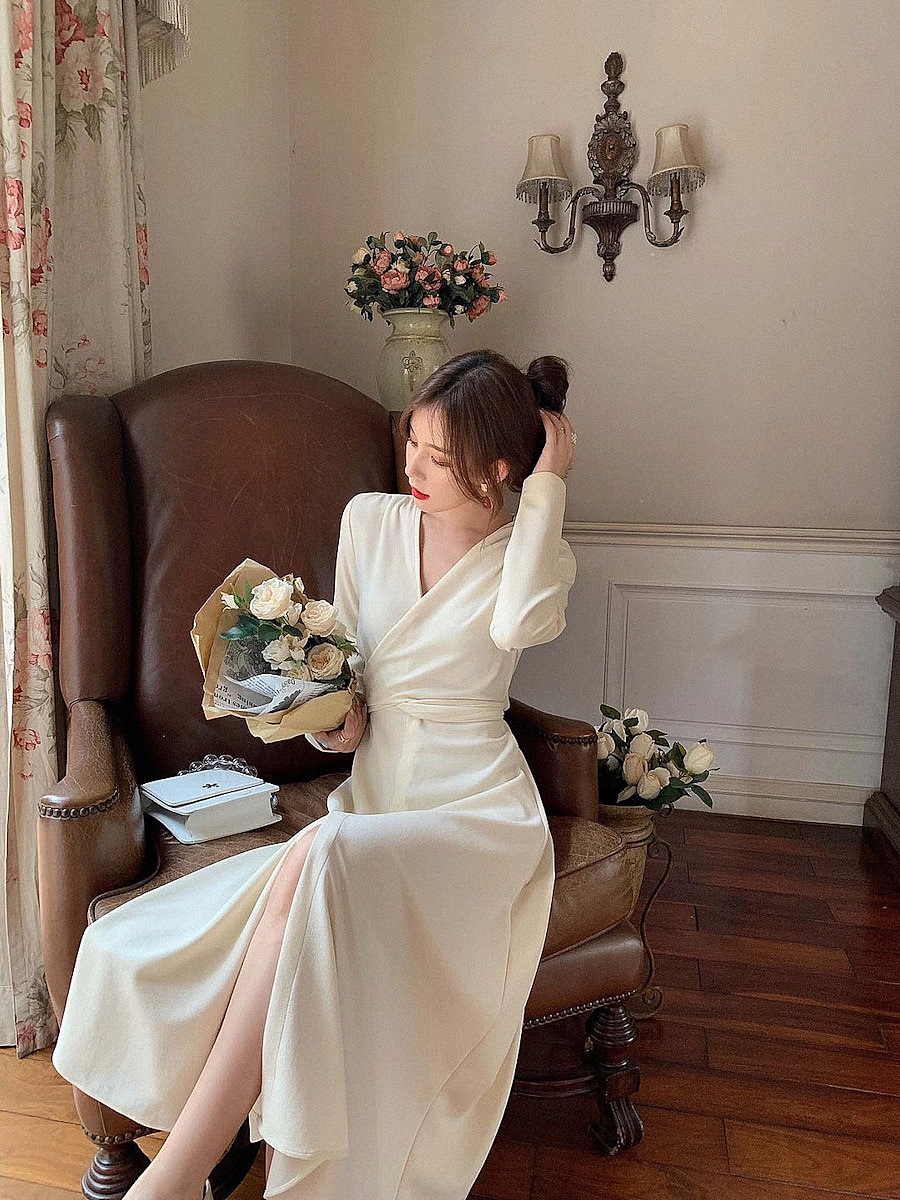 复古-连衣裙-服装拍摄