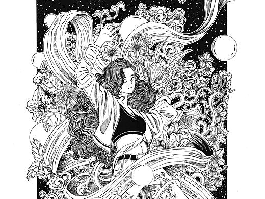 B&W-摸魚（個人主頁-ZNTI1NzQzMjA=） - 創(chuàng)作習作 - 站酷設計師作舟ILLUSTRATOR原創(chuàng)素材 - 站酷ZCOOL