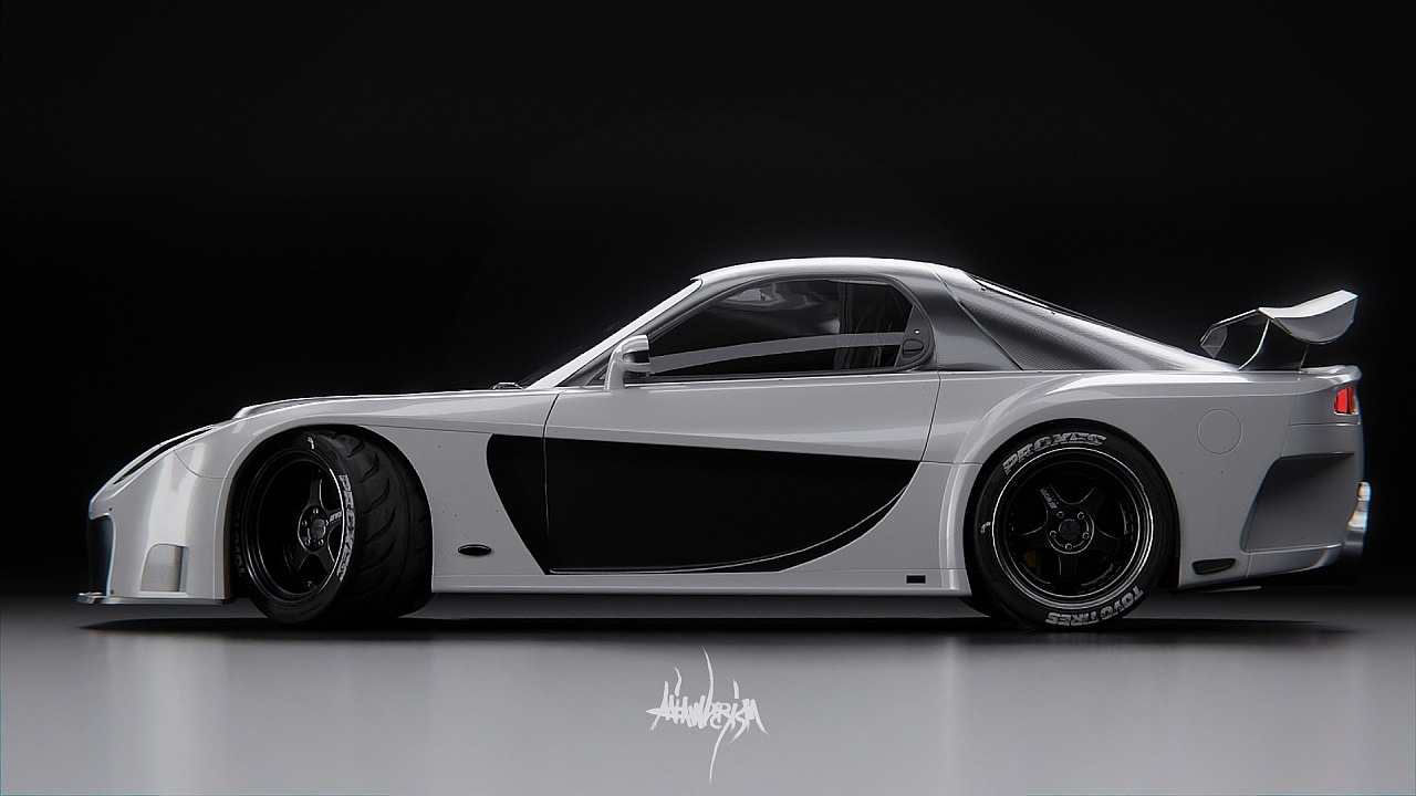 rx7 veilside渲染练习