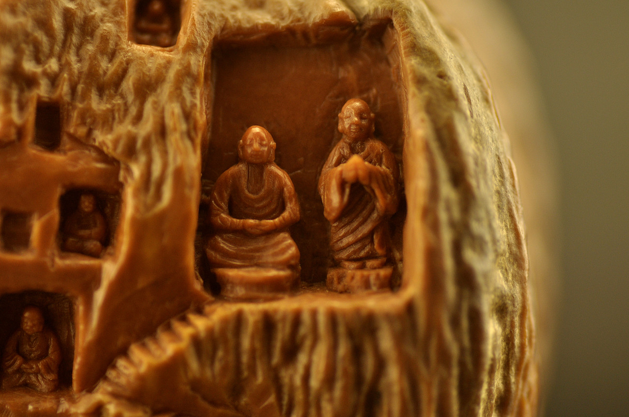 核雕石窟作品（图ZOTA4ODQzNDA=） - 手办/模玩 - 站酷设计师yqdkys原创素材 - 站酷ZCOOL