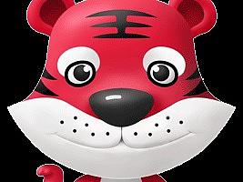 动图-红色老虎