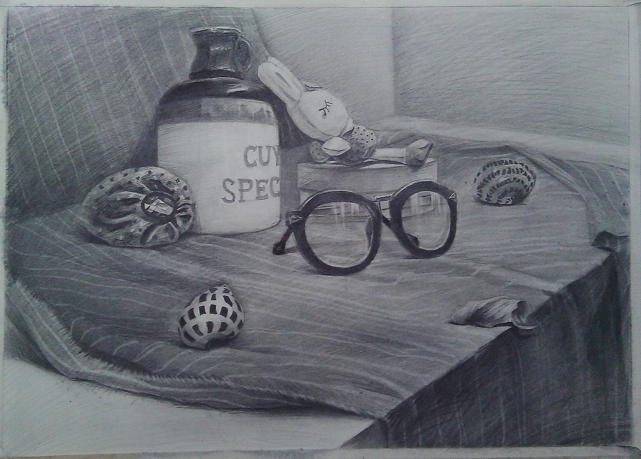 大学期间的素描作品