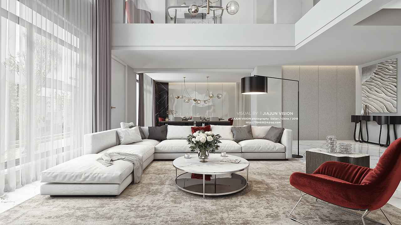 现代轻奢别墅效果图表现（图ZMTI5OTk4MzA4） - 建筑/空间 - 站酷设计师蟹老板丶原创素材 - 站酷ZCOOL