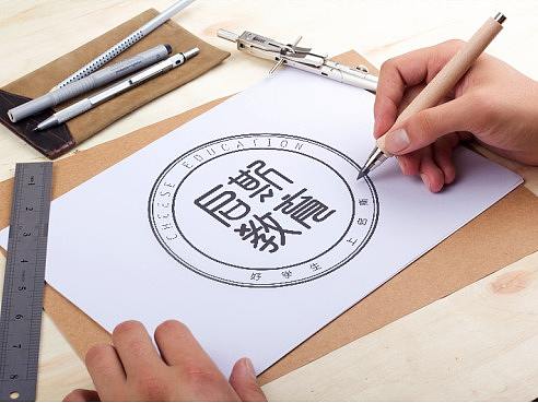 启斯教育字体logo设计