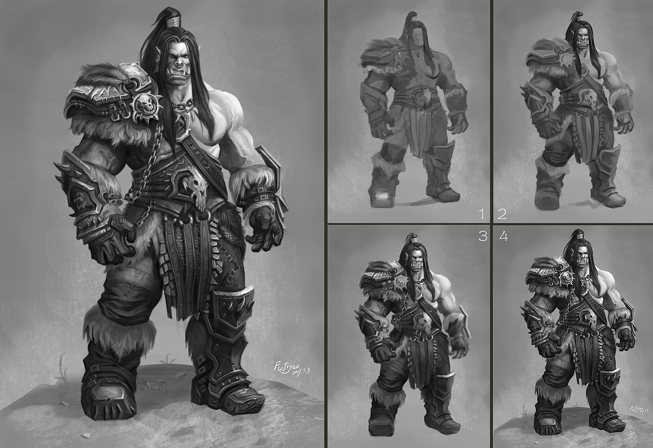 兽人（图ZODQyNjI3ODQ=） - 游戏原画 - 站酷设计师福吉果原创素材 - 站酷ZCOOL