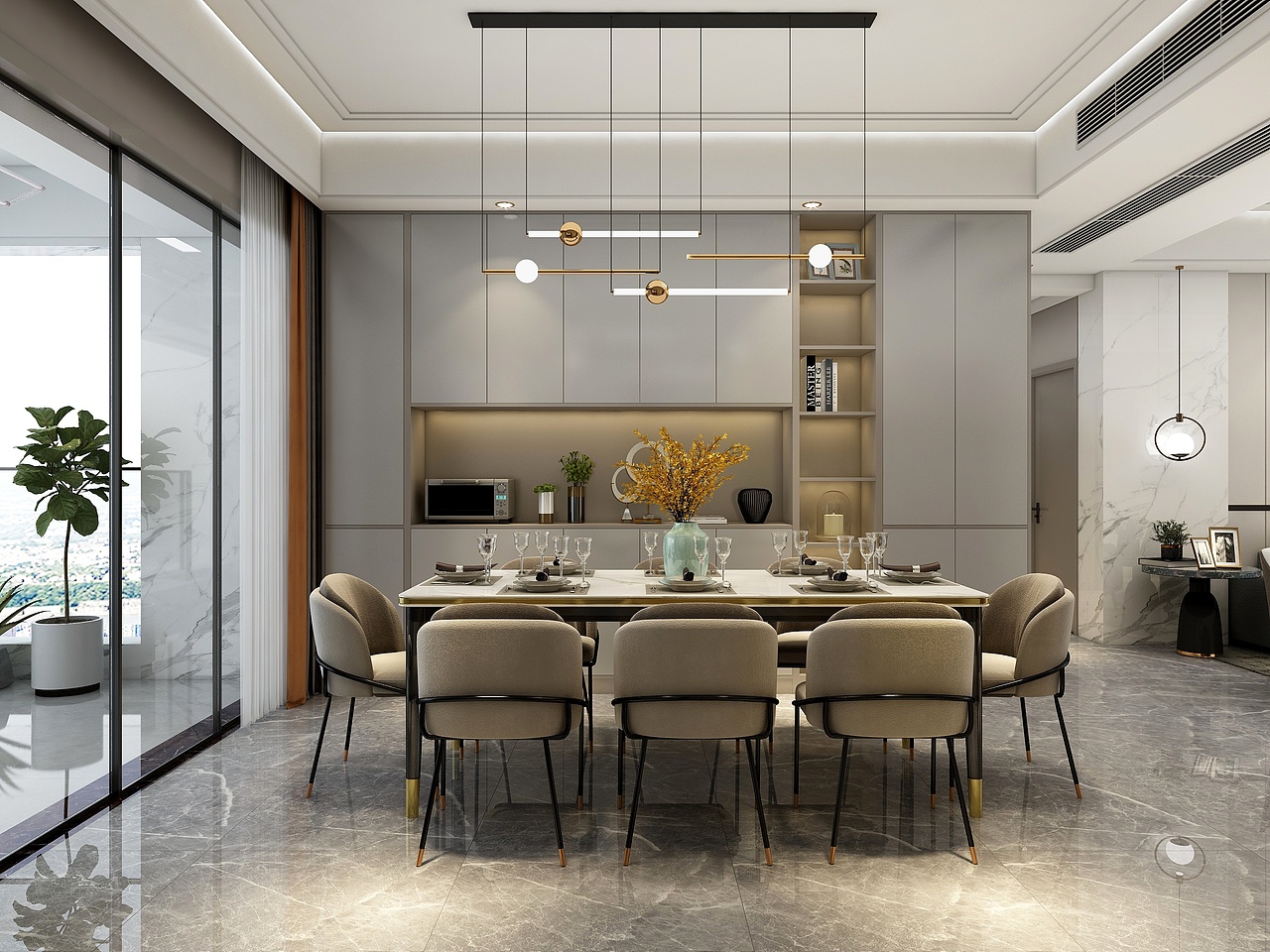 时尚都市——现代简约四居设计