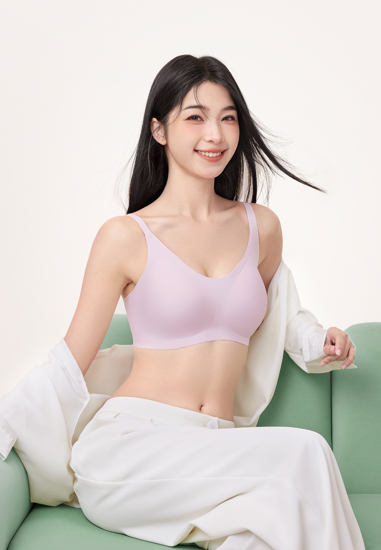 内衣胸贴模特修图