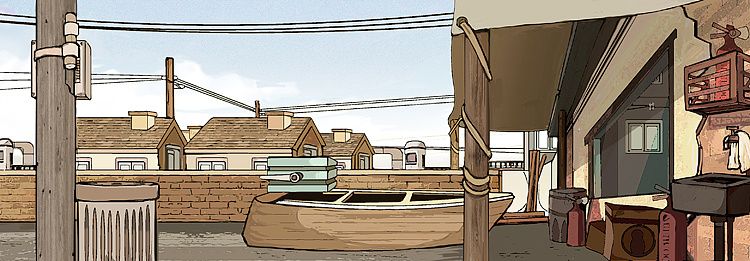 动画场景设计 ps 场景绘画 二维动画设计|动漫|动画片|曼兔 - 原创