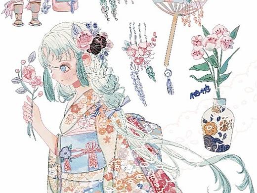 繁花（个人主页-ZNjE3MDQwNjQ=） - 商业插画 - 站酷设计师陈忱忱原创素材 - 站酷ZCOOL