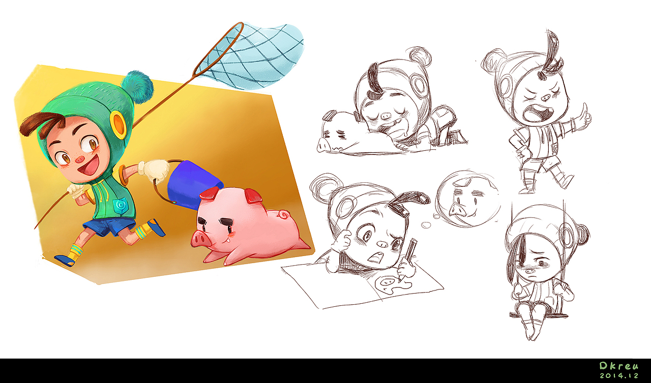 2014年~2015年工作合集（图ZMzIwOTc2NDA=） - 儿童插画 - 站酷设计师Dkreu原创素材 - 站酷ZCOOL