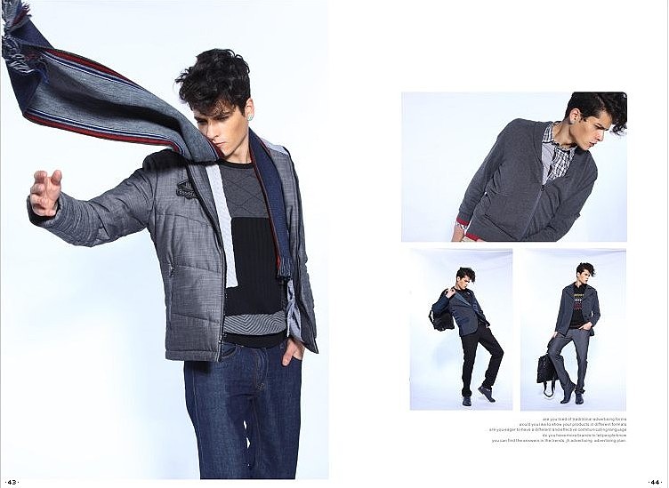 卡宾男装服饰时尚男士画册设计画报节奏色彩视觉流程排版男装画册时尚画册