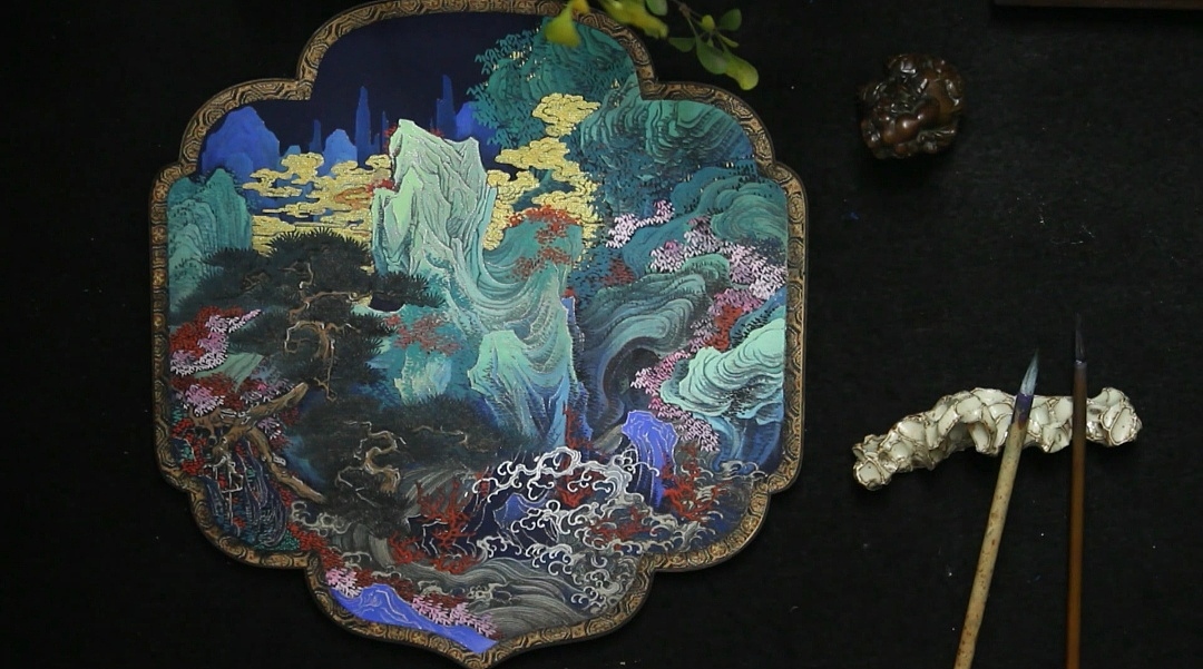 晚晴松涛青山幽