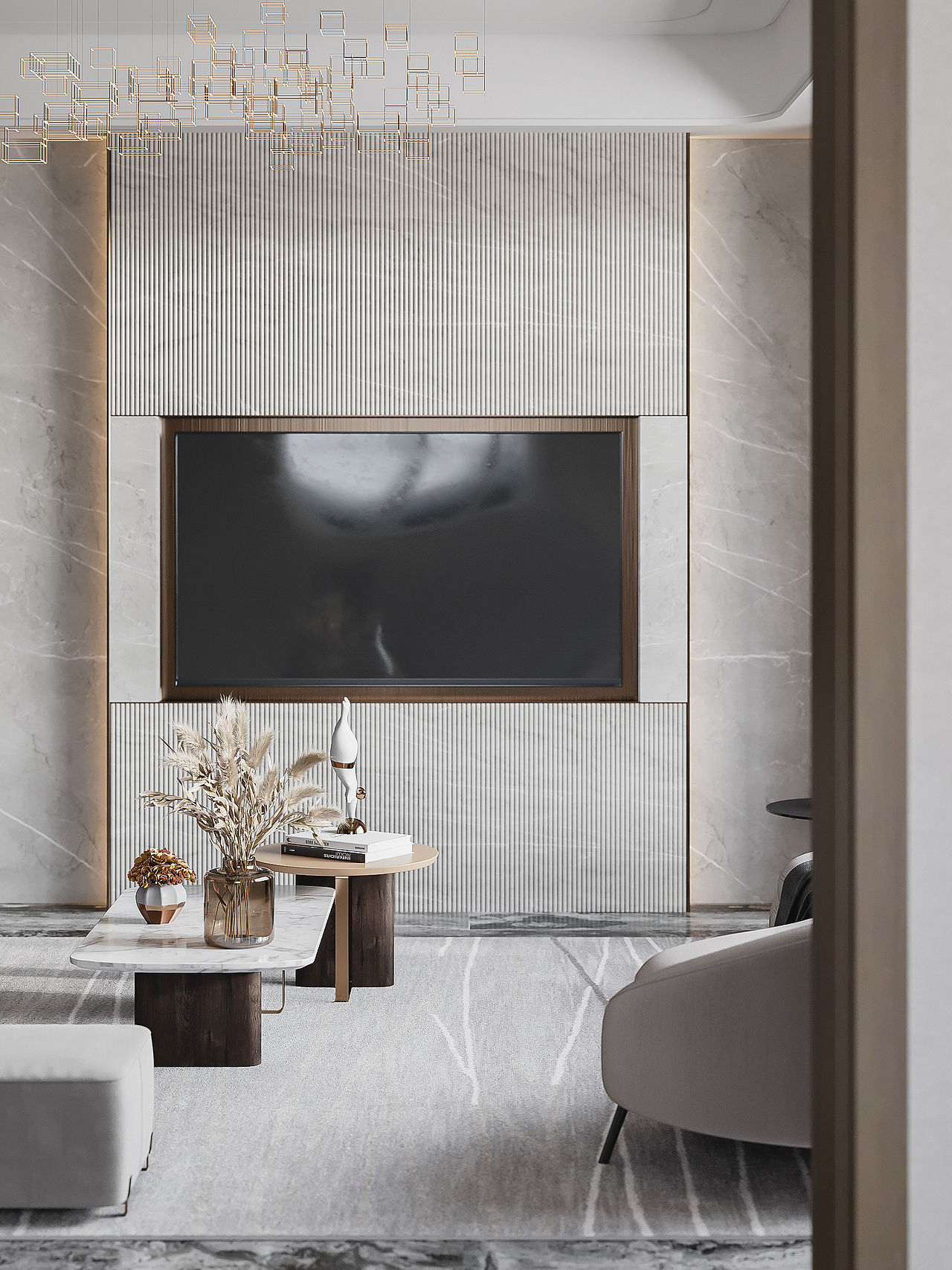 两套现代风格效果图（图ZMjI0NDExMTg0） - 家装设计 - 站酷设计师呜叽唛叽原创素材 - 站酷ZCOOL