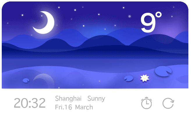 天气插件动效（图ZNjEyNDMzNTY=） - 主题/皮肤 - 站酷设计师大田要开心原创素材 - 站酷ZCOOL