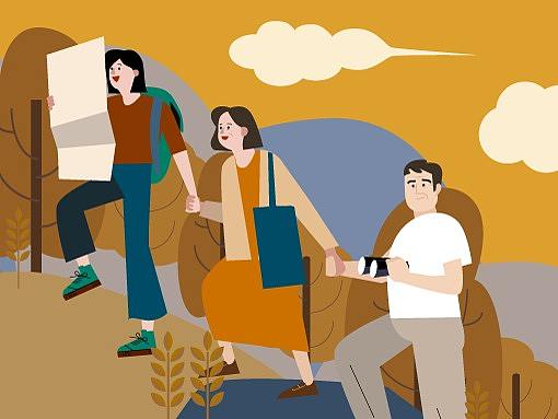 重阳节动画海报