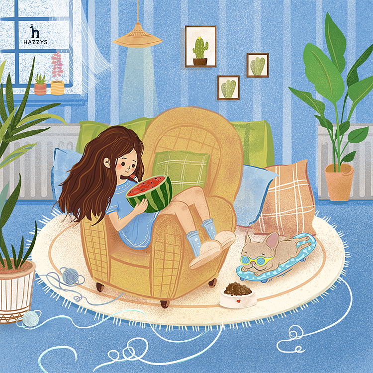 陪你四季——《我们在一起》主题插画